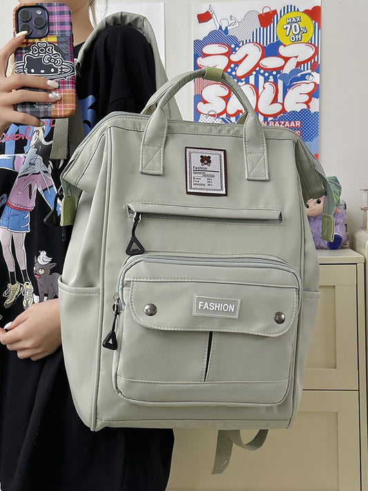 Style Female Junior High Good-looking Simple College Student Schoolbag