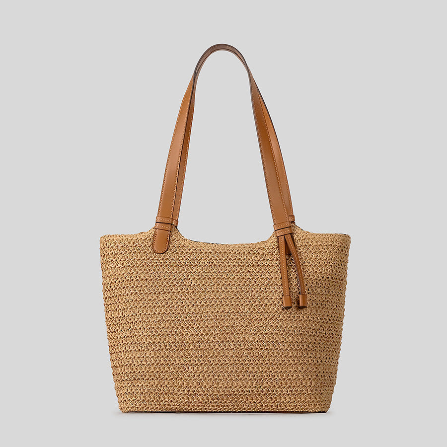 Large Capacity Straw Female Lady Woven Summer Women's Shoulder Bag