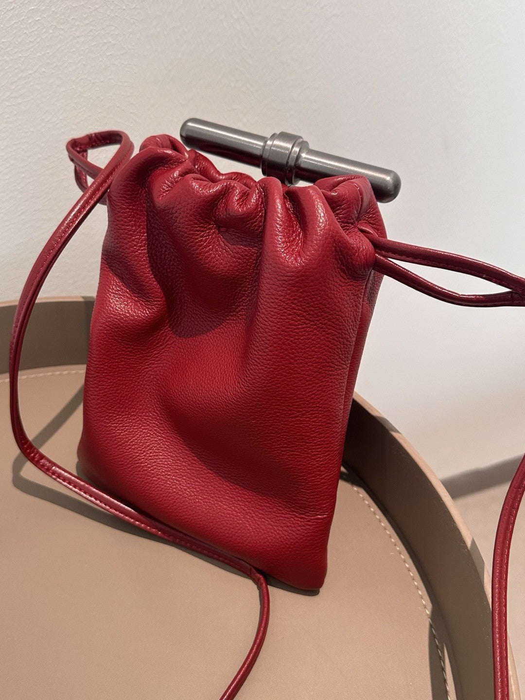 Women's Pleated Drawstring Mobile Cloud Mini Lightweight Women's Shoulder Bag