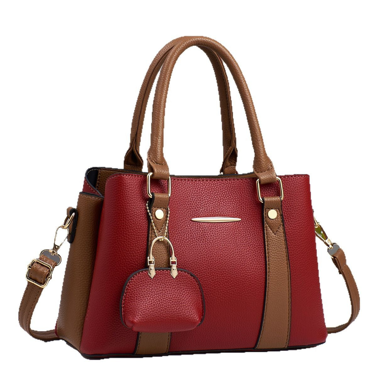 Women's Contrast Color Fashion Large Capacity Entry Women's Shoulder Bag