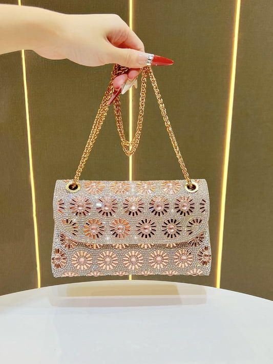 Women's Design Diamond Pouch Fashion Underarm Dinner Bag