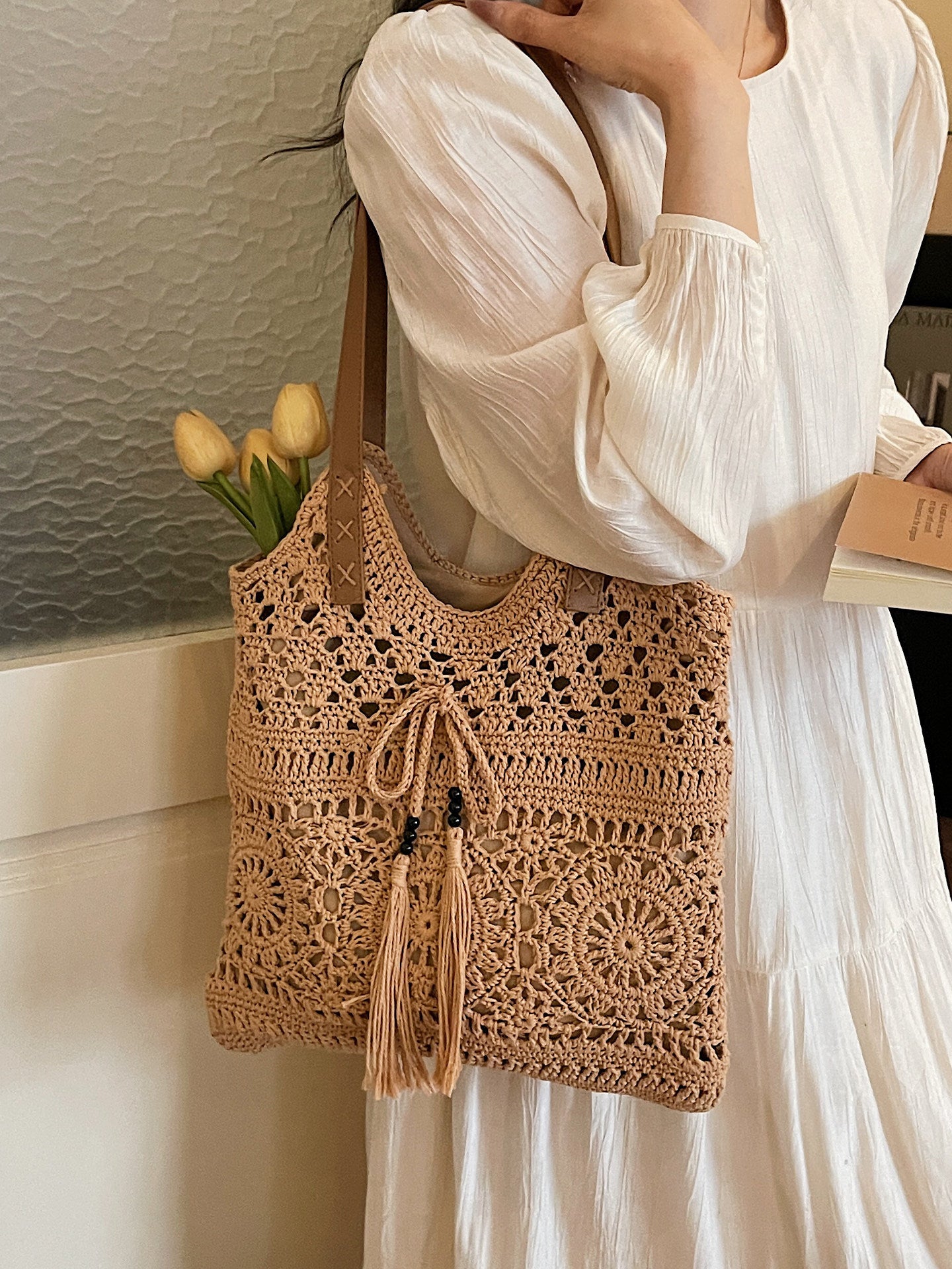 Women's Woven Spring Lazy Fashion Large Capacity Bags