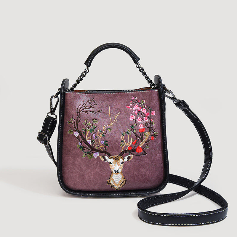 Women's Chinese Retro Embroidered Clutch One Crowd Women's Messenger Bag