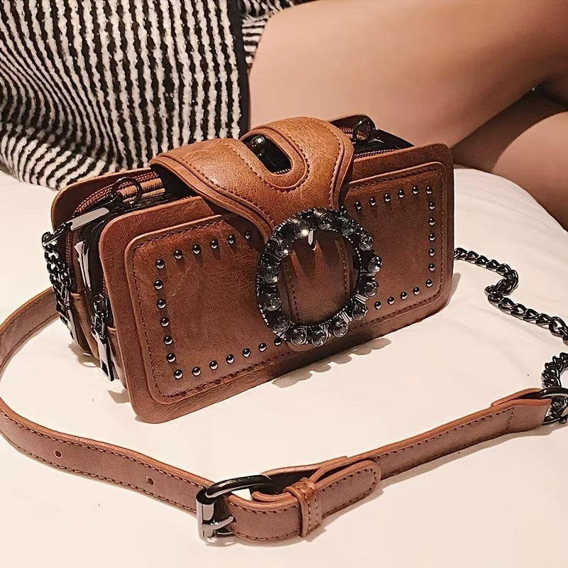 Classic Style Mini Chain Trendy Unique Women's Messenger Bag