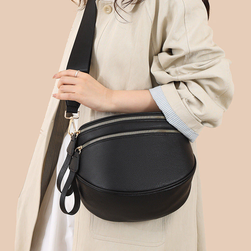 Women's Commuter High Sense Solid Color Simple Women's Messenger Bag