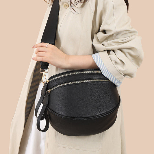 Women's Commuter High Sense Solid Color Simple Women's Messenger Bag
