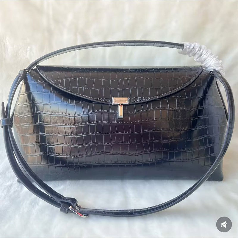 Women's Bark Brown Shape Texture Leather Clutch Women's Handbag