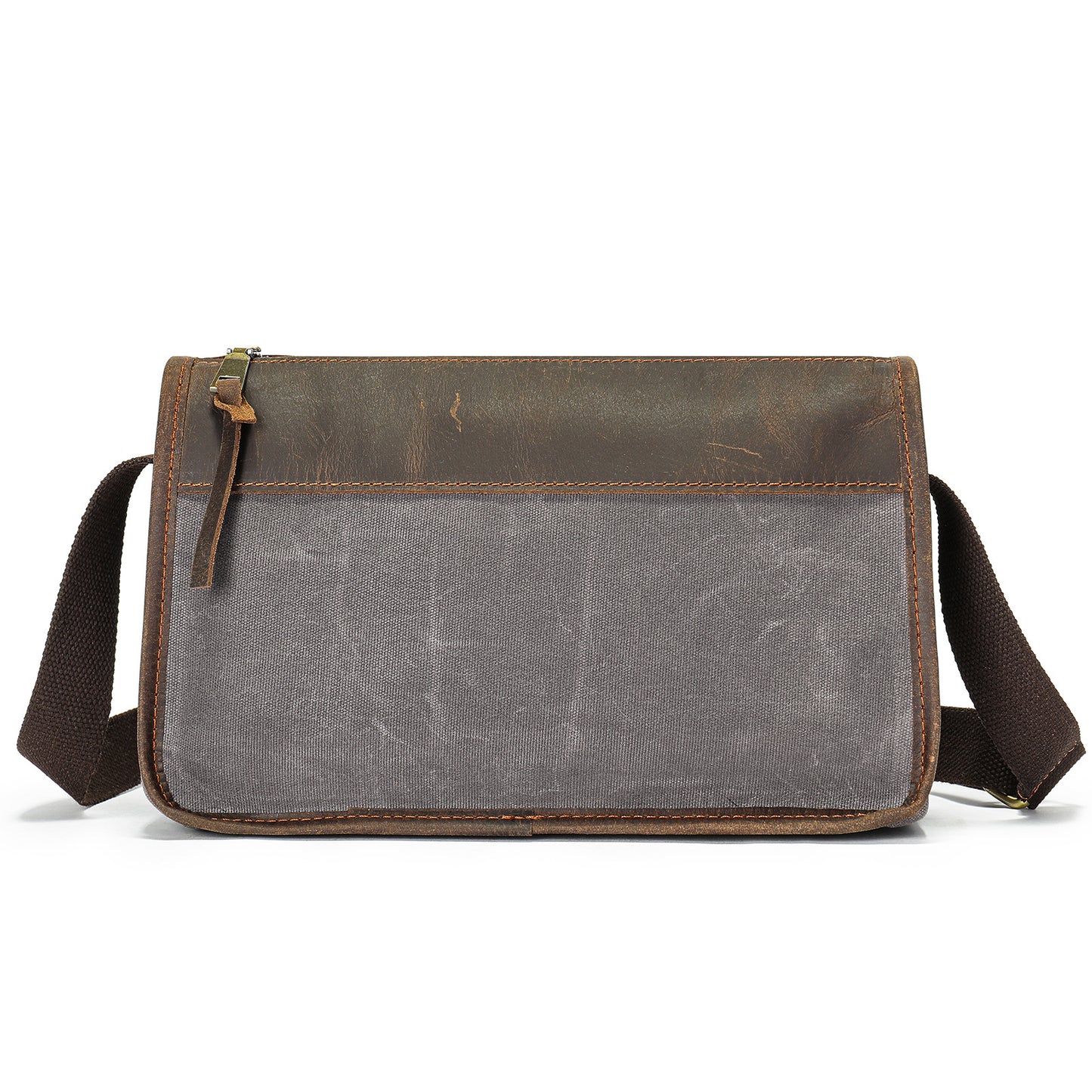 Men's Leather Fashion Crazy Horse First Layer Cowhide Men's Shoulder Bag