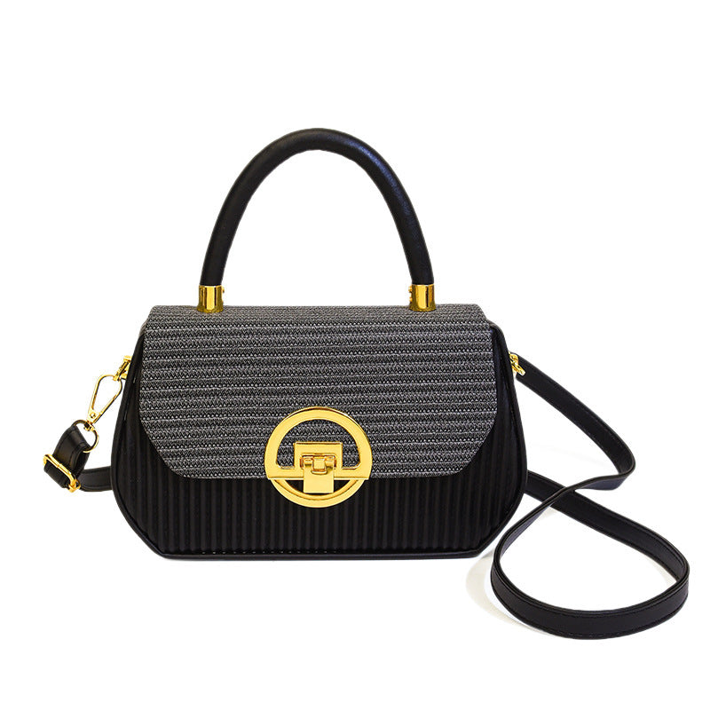 Women's High-grade Portable Korean Trendy Patchwork Box Women's Messenger Bag