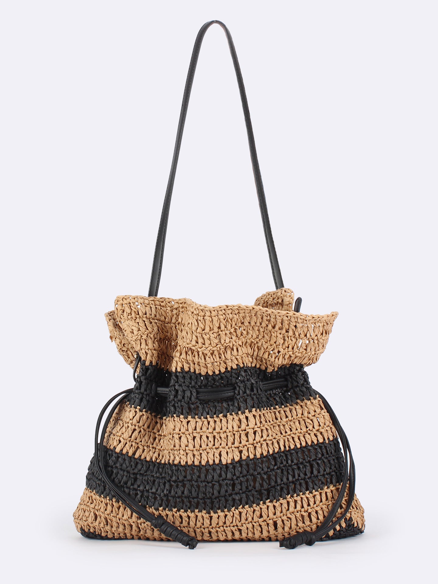 Women's Drawstring Lucky Woven Seaside Vacation Leisure Minority Bags
