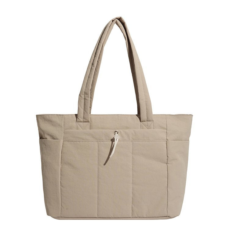 Classy Women's Quilted Convenient Commute Computer Women's Shoulder Bag