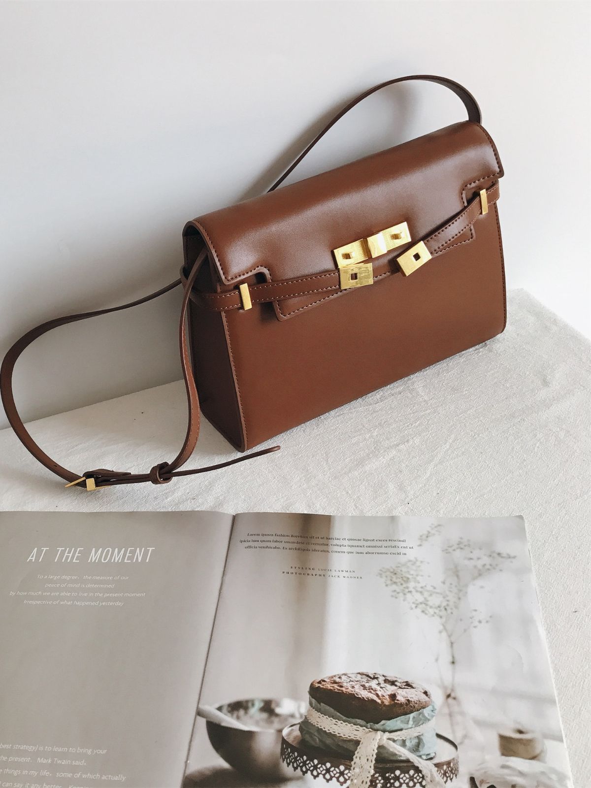 Unique Women's Manhattan Leather Portable Cowhide Bags