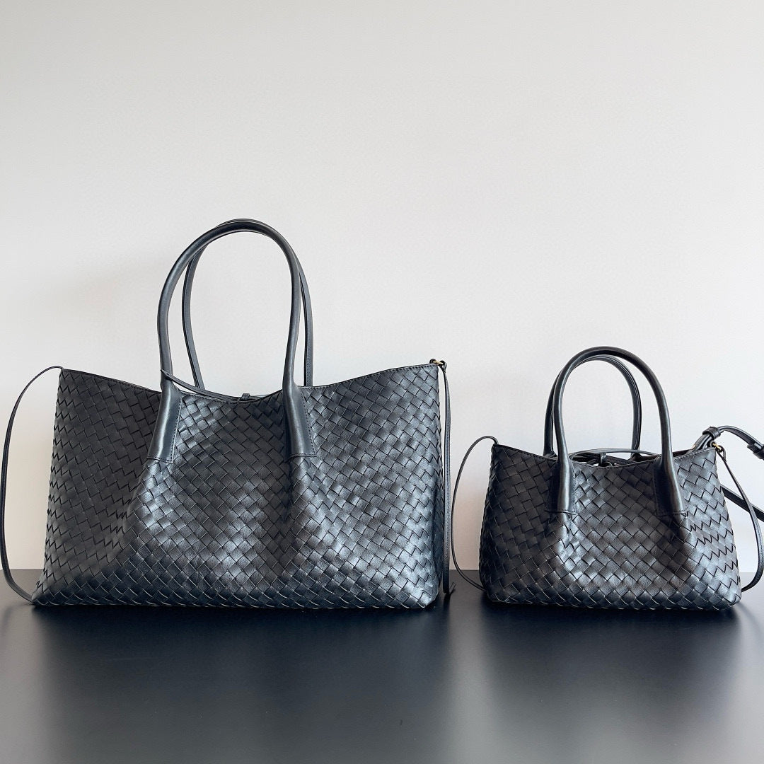 Cattle Leather Detachable Strap Double-sided Use Women's Handbag