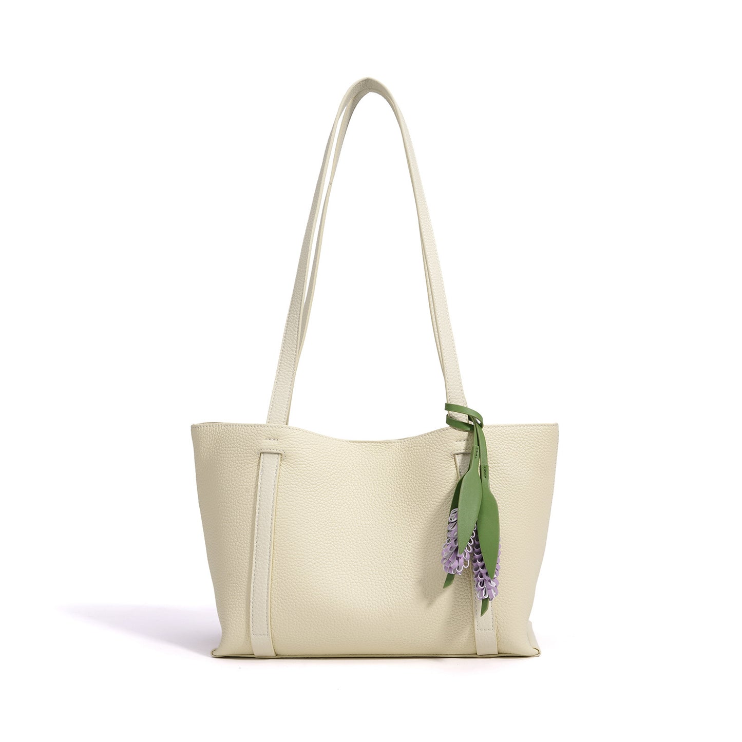 Women's First Layer Cowhide Fashion Lychee Pattern Women's Leather Bag