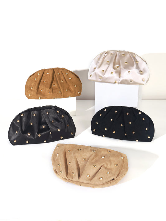 Trendy Beaded Pleated Dumpling Cloud Versatile Female Dinner Bag