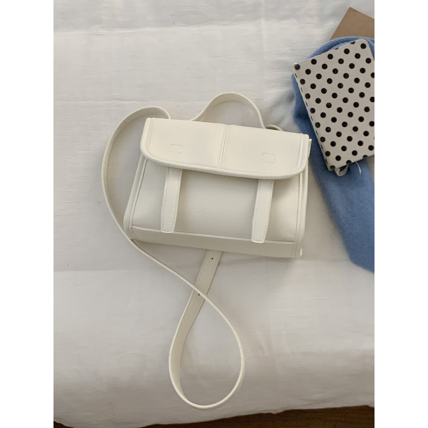 Women's Korean Style Fashion Carrying Simple Cambridge Small Square Bag