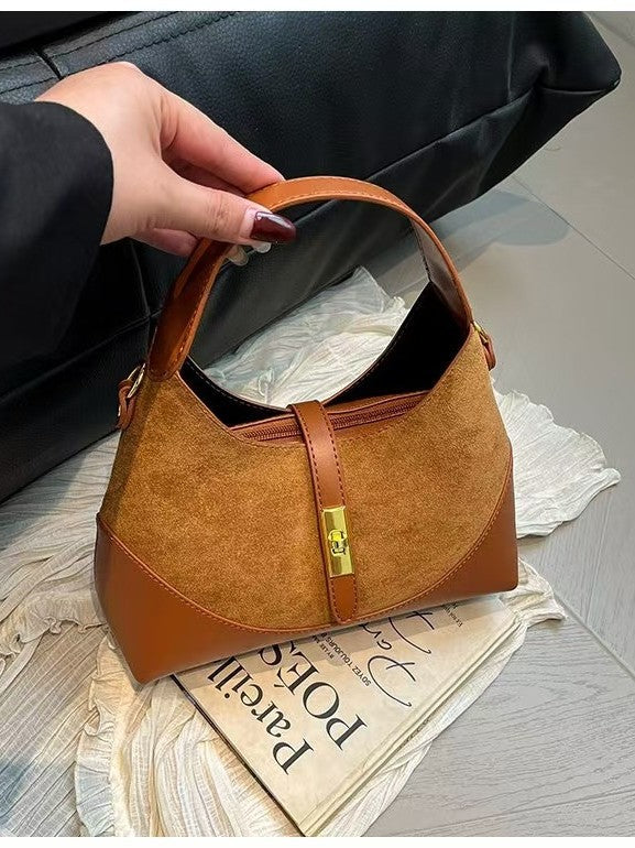 Women's Contrast Color Design Commute Portable Fashion Women's Shoulder Bag