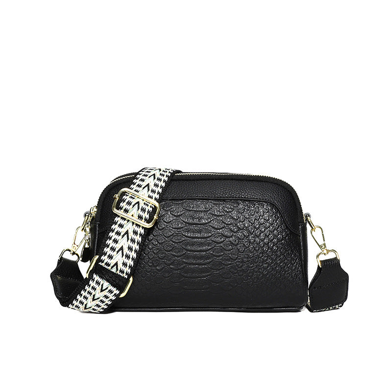 Women's Genuine Leather Simple Fashion Mobile Women's Messenger Bag