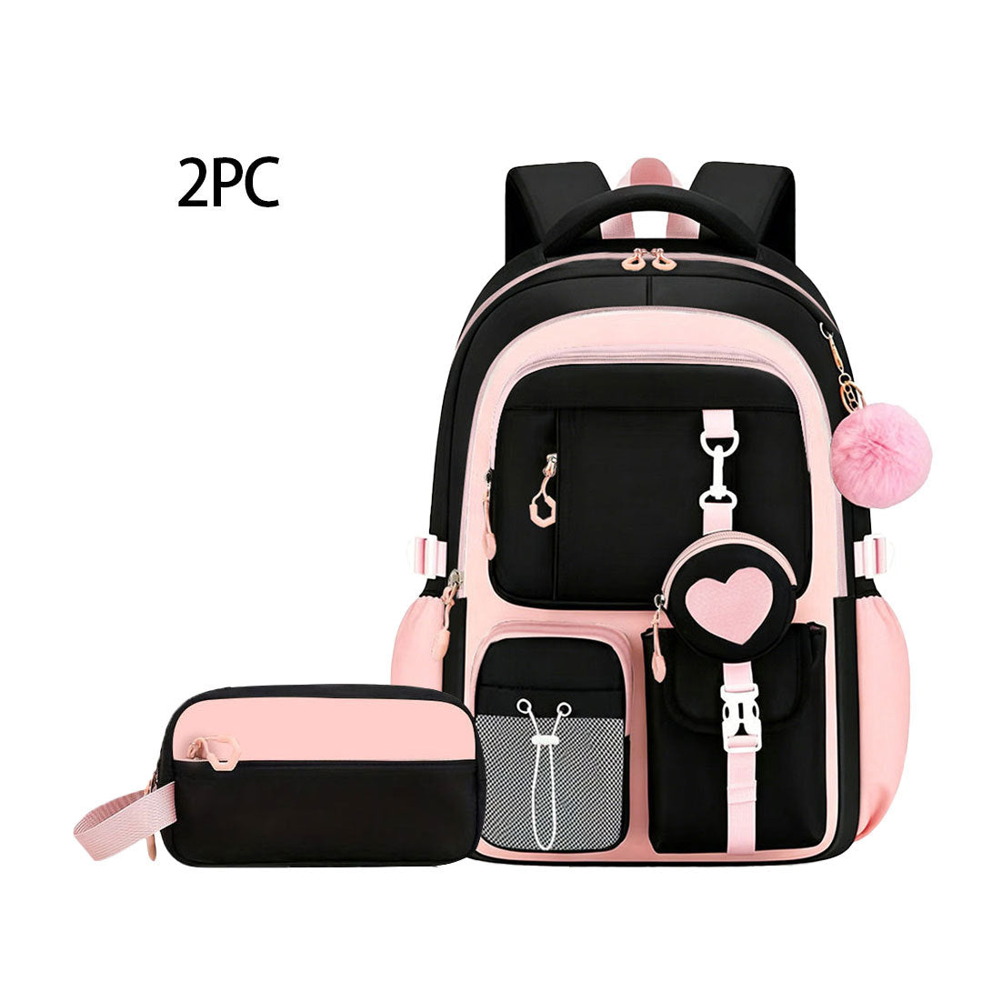 Burden Alleviation Large Capacity Love Three-piece Backpacks
