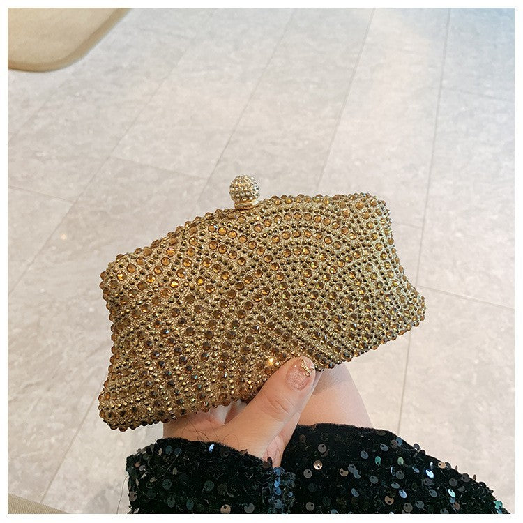 Fashion Shiny Rhinestone High Sense Party Dinner Bag