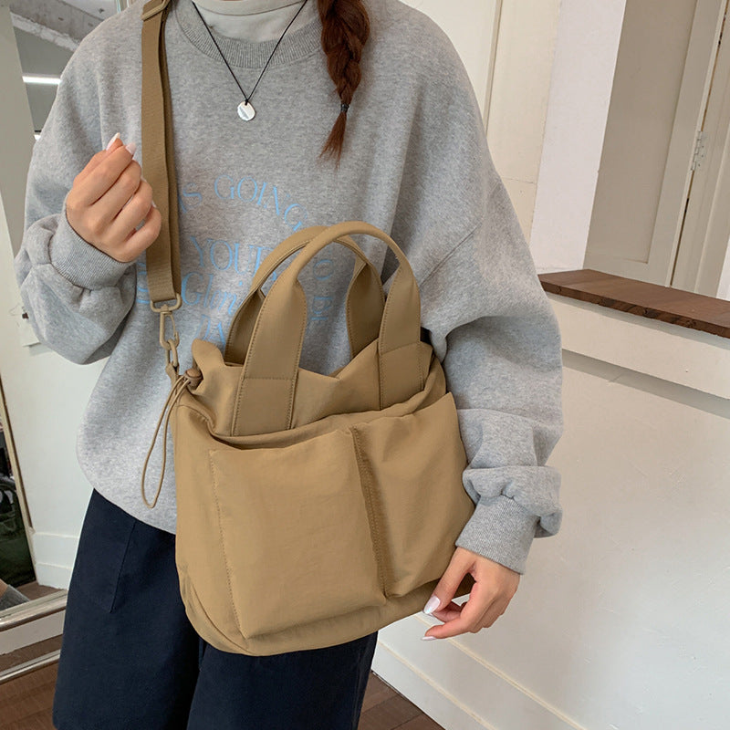 Female For Class Nylon Cloth Large Capacity Tote Bag