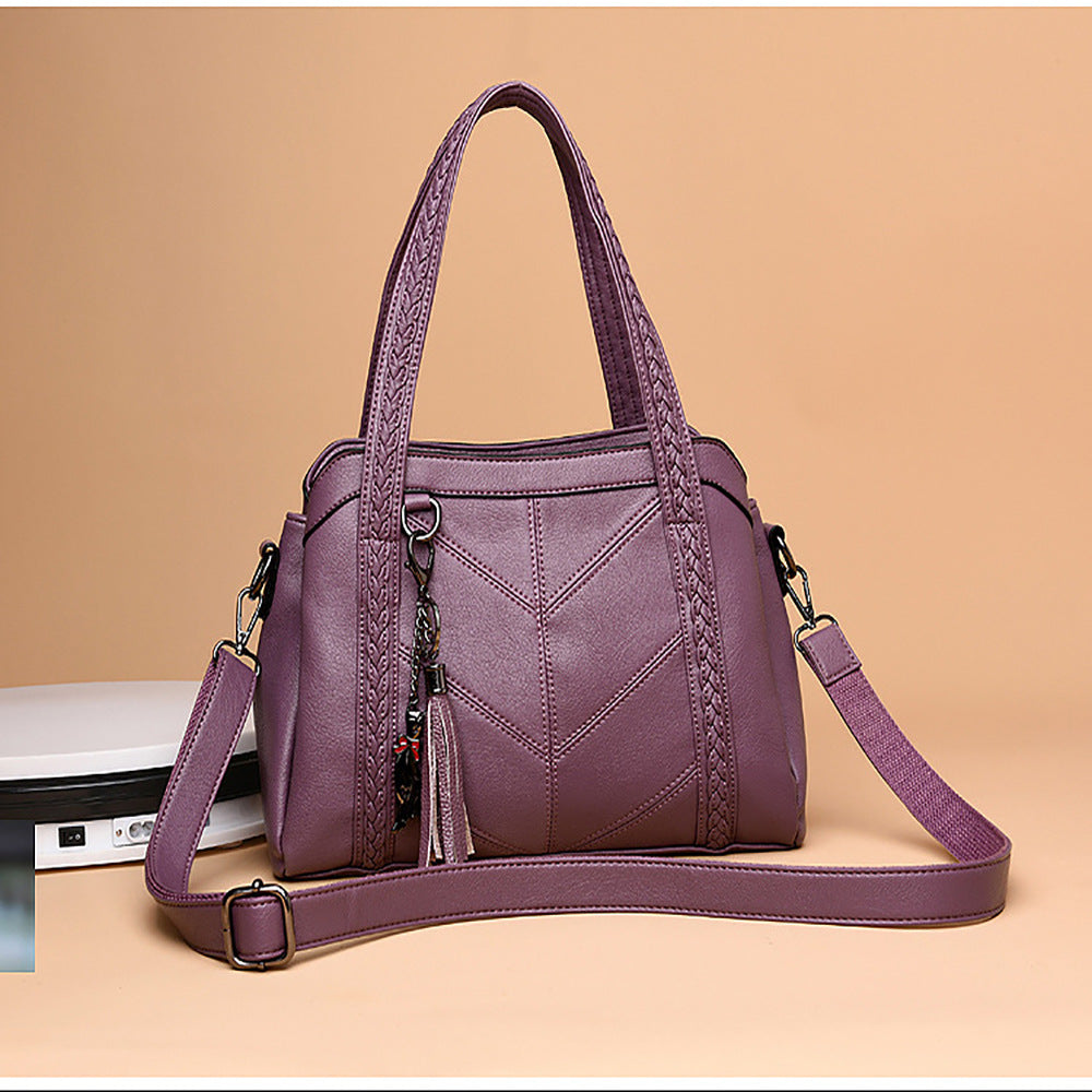 Women's Large Portable Soft Leather Capacity Women's Shoulder Bag