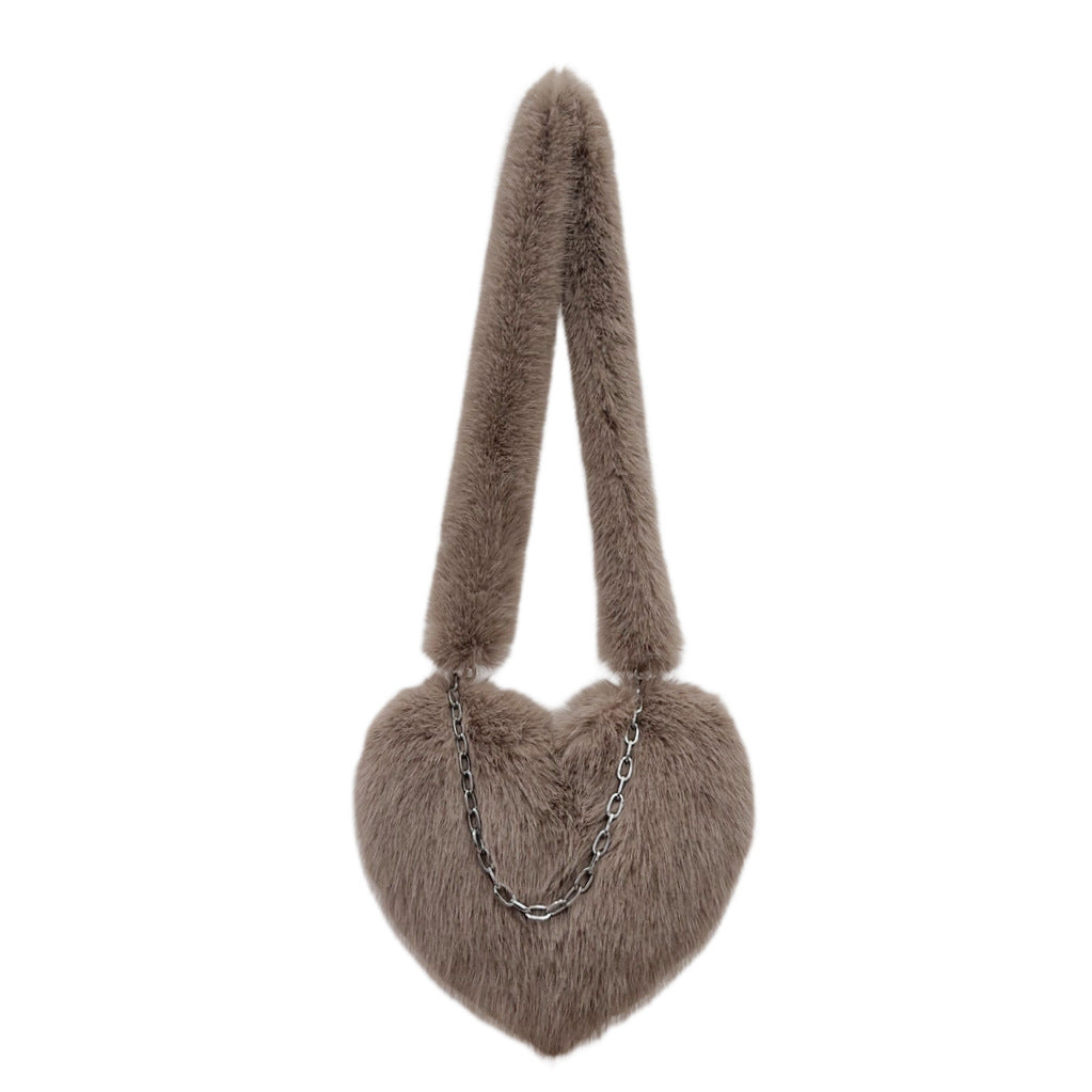 Love Chain Design Macaron Color Shell Bags