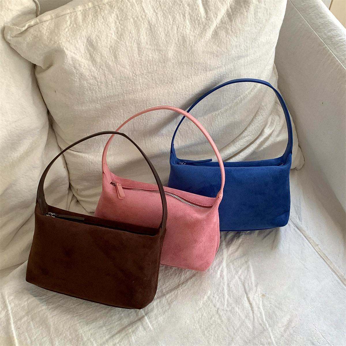 Women's Simple Solid Color Horizontal Korean Niche Women's Handbag