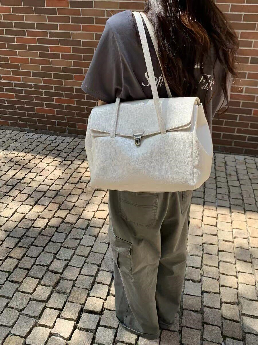 Capacity Flip Elegant Korean Style Commuter Small Square Bag