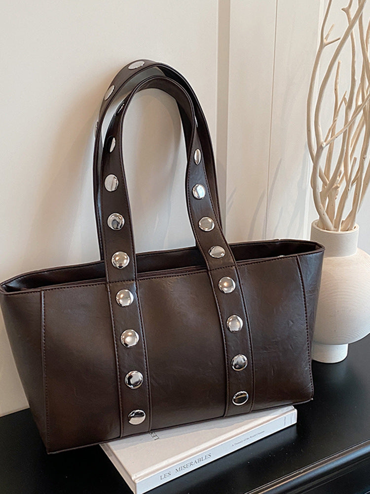 Women's Fashion Cool Large Capacity Underarm Textured Bags