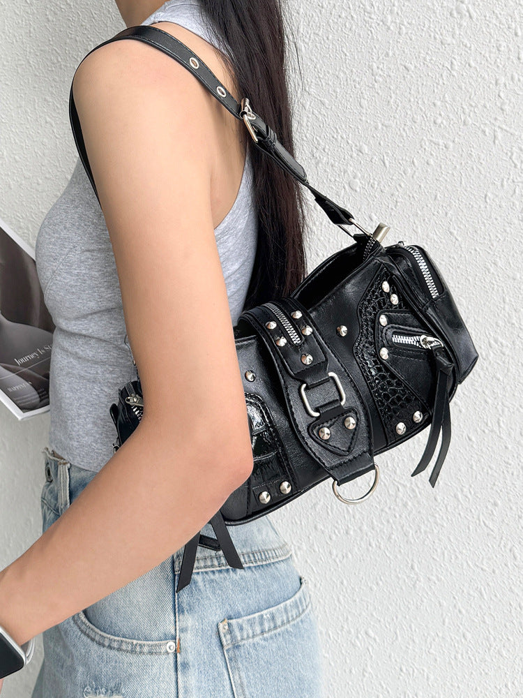 Women's High-grade Motorcycle Minority Fashion Underarm Hot Women's Shoulder Bag