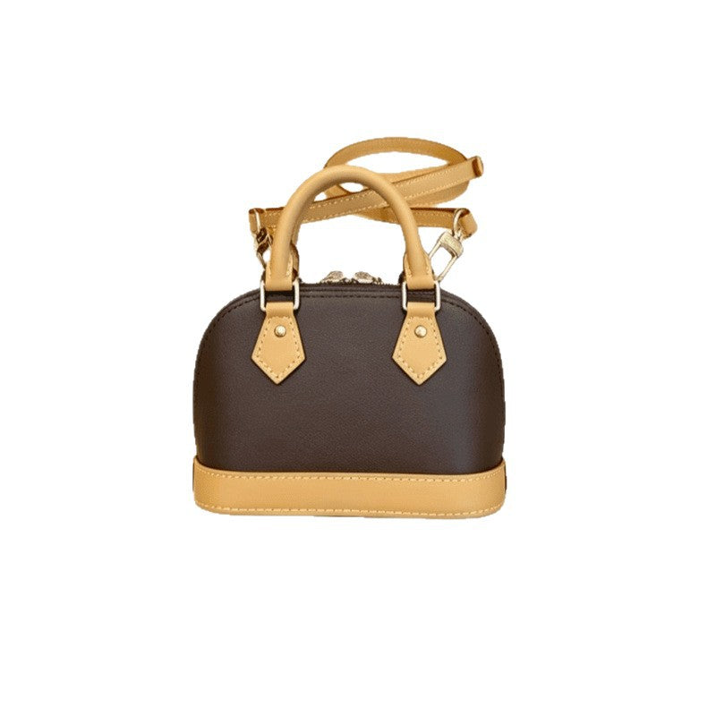 Women's Genuine Leather Presbyopic Mini Shell Fashion Women's Shoulder Bag
