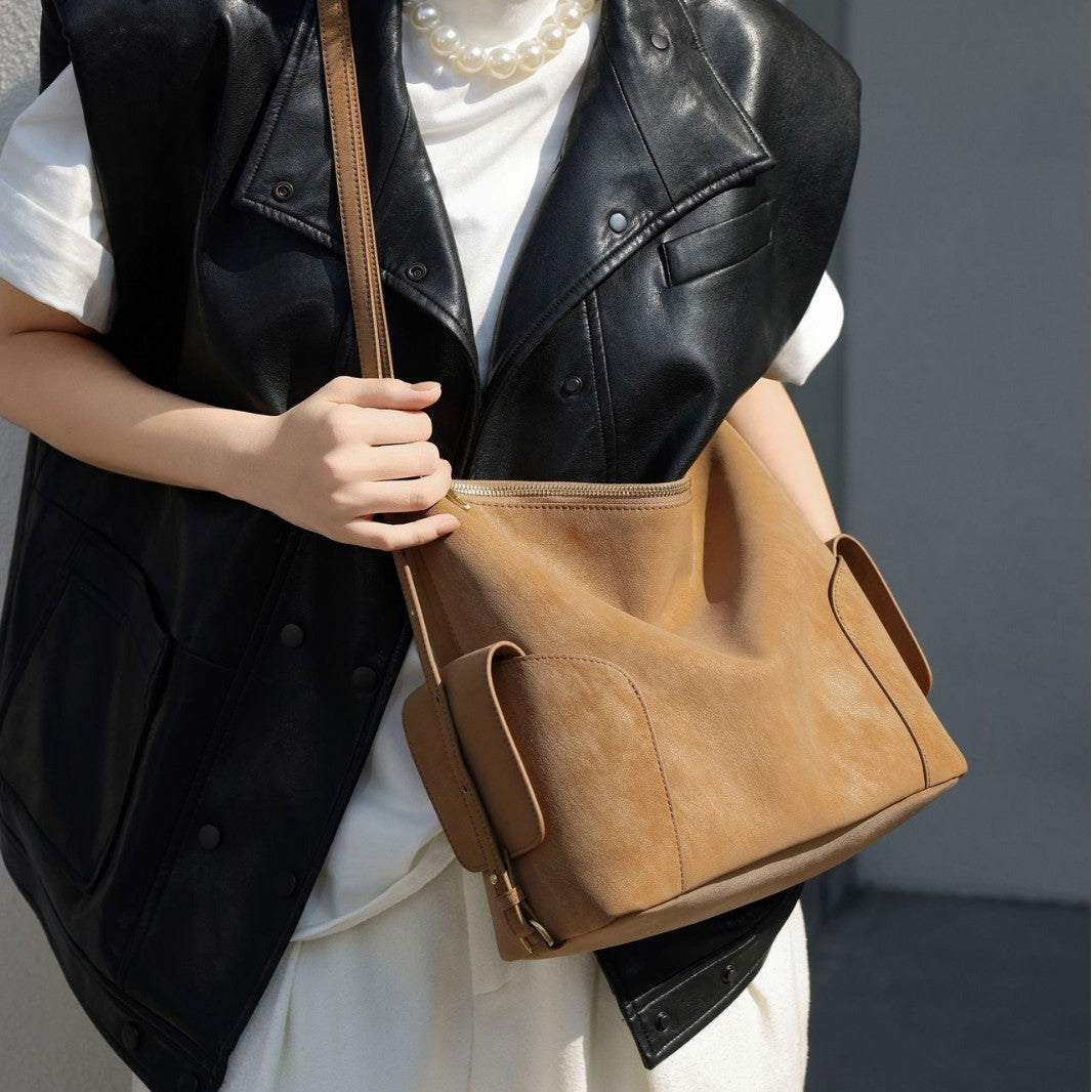 Women's Commuter Large Capacity Versatile High-grade Genuine Bags