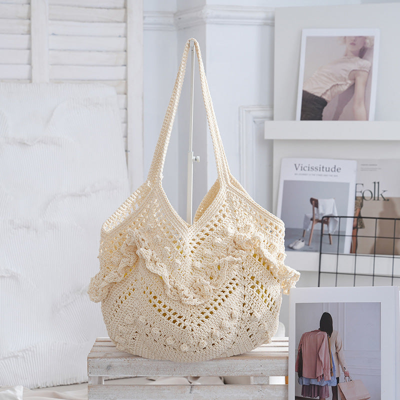 Women's Niche Woven Hand-woven Hollow Seaside Holiday Bags