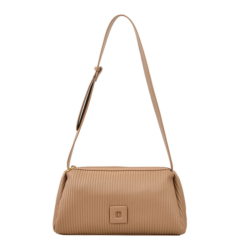 Women's Trendy Fashionable Striped Pleated Simple Graceful Bags