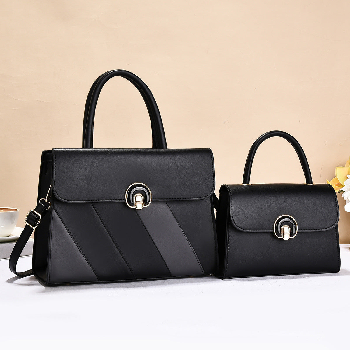 Women's Commuter Large Capacity Two-piece Fashion Trendy Women's Handbag