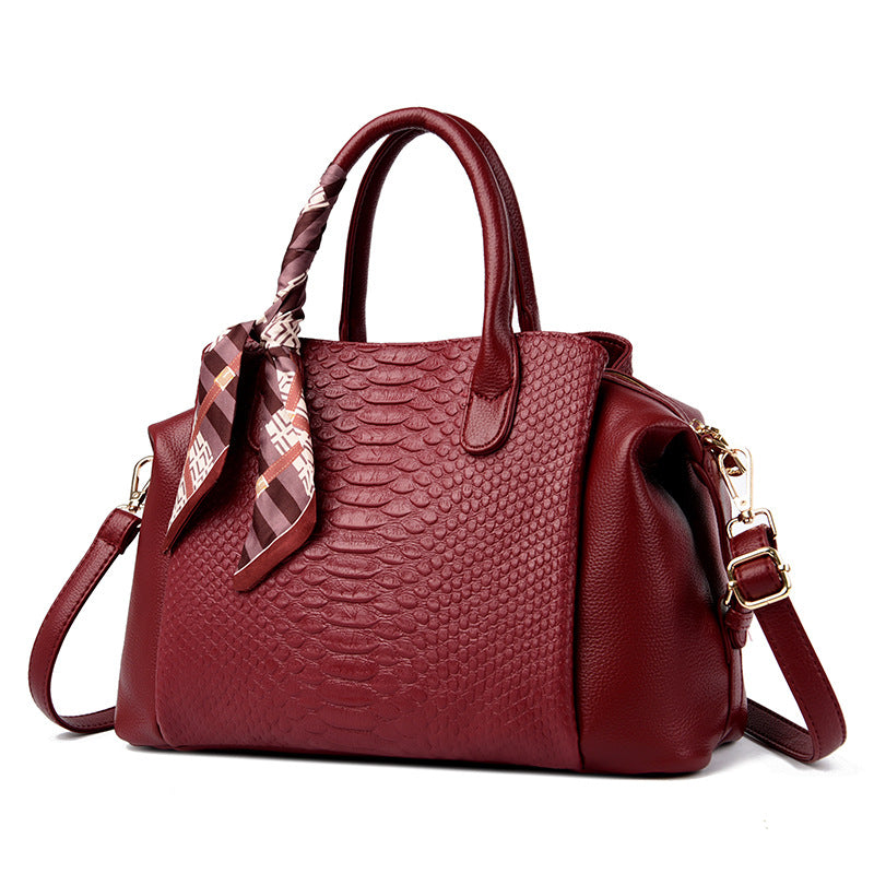 Women's Day Gift Large Capacity Crocodile Pattern Women's Handbag
