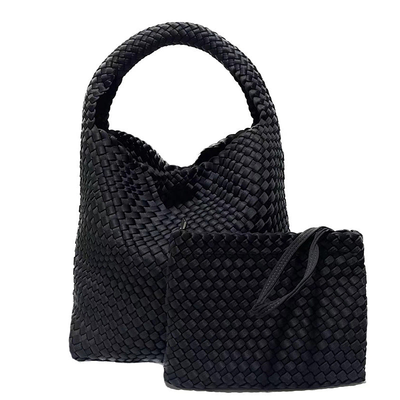 Women's High-grade Handmade Nylon Woven Neoprene Large Capacity Bags