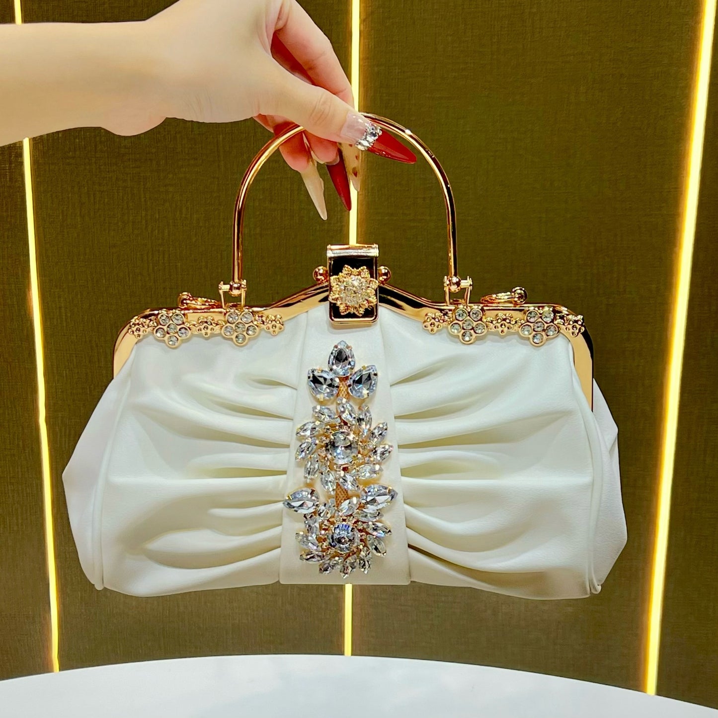 Women's Luxury Party With Diamonds Hand Elegant Dinner Bag