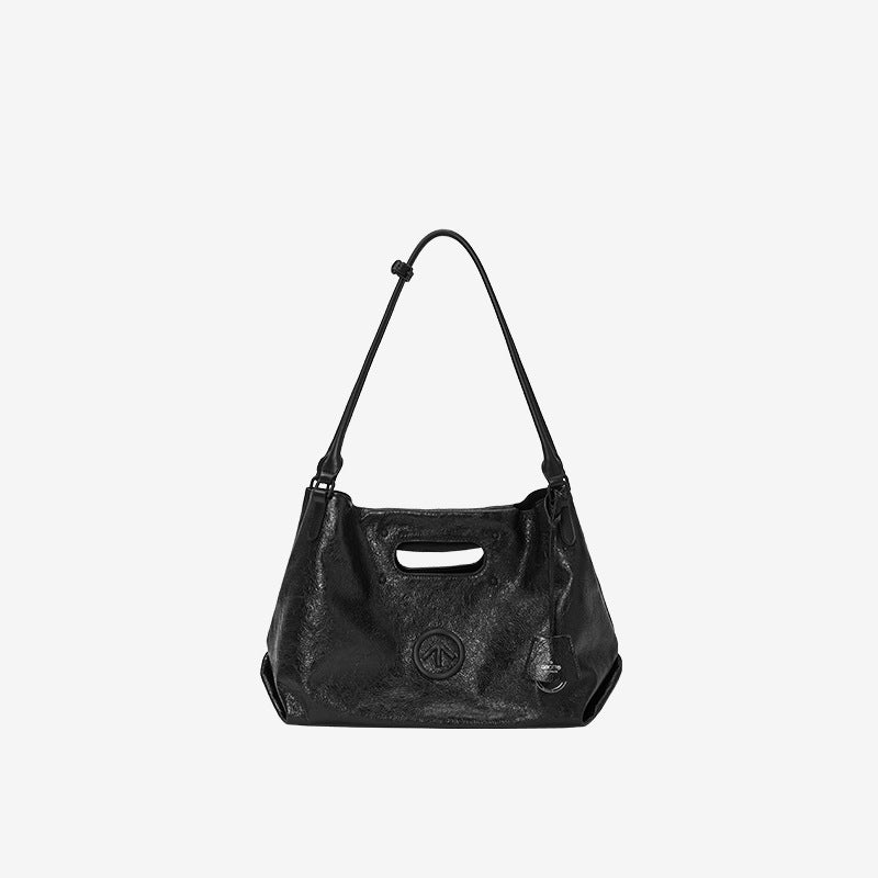 Women's Large Capacity Commuter Cowhide Portable Soft Women's Shoulder Bag