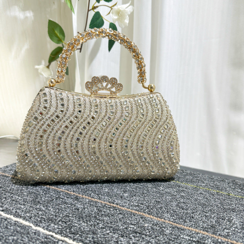Women's Fashion Personalized Rhinestone Banquet Dress Refined Dinner Bag