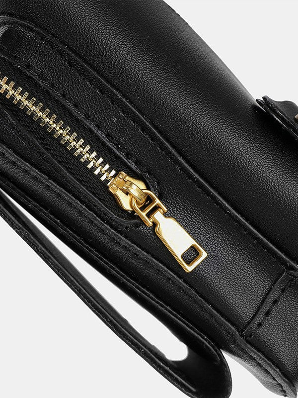 Men's Retro Mobile Leather Strap Vest Underarm Men's Chest Bags