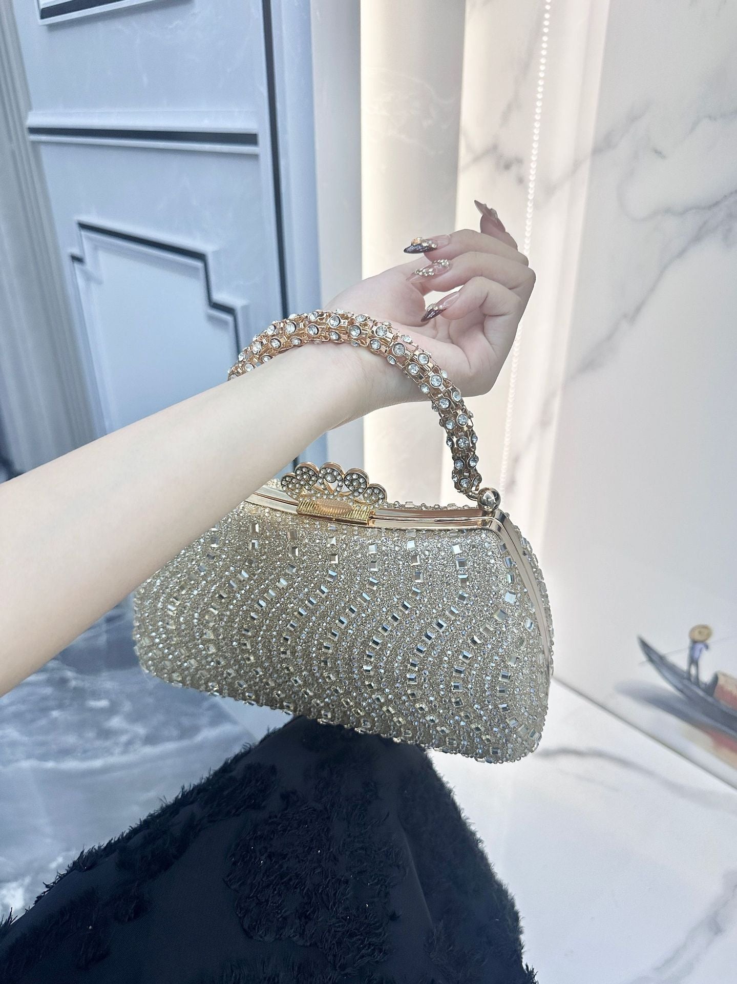 Women's High-grade Light Luxury Diamond Banquet Fashion Bags