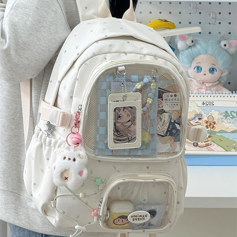 Women's Korean Style Versatile Good-looking Junior High Large Backpacks