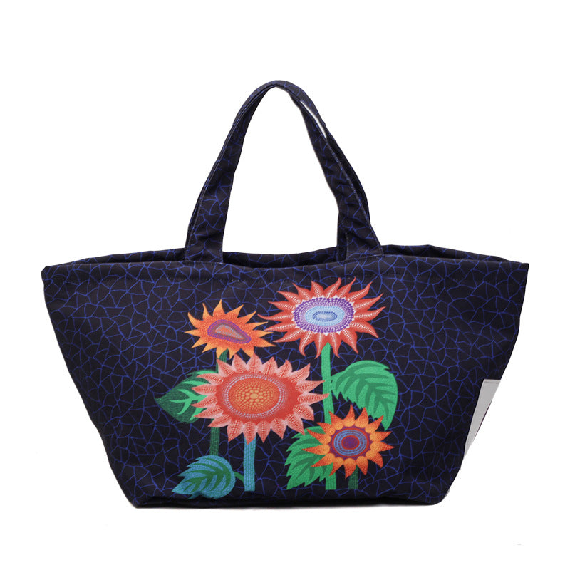 Women's Style Polka Dot Pumpkin Fashionable Large Capacity Printed High Sense Women's Messenger Bag