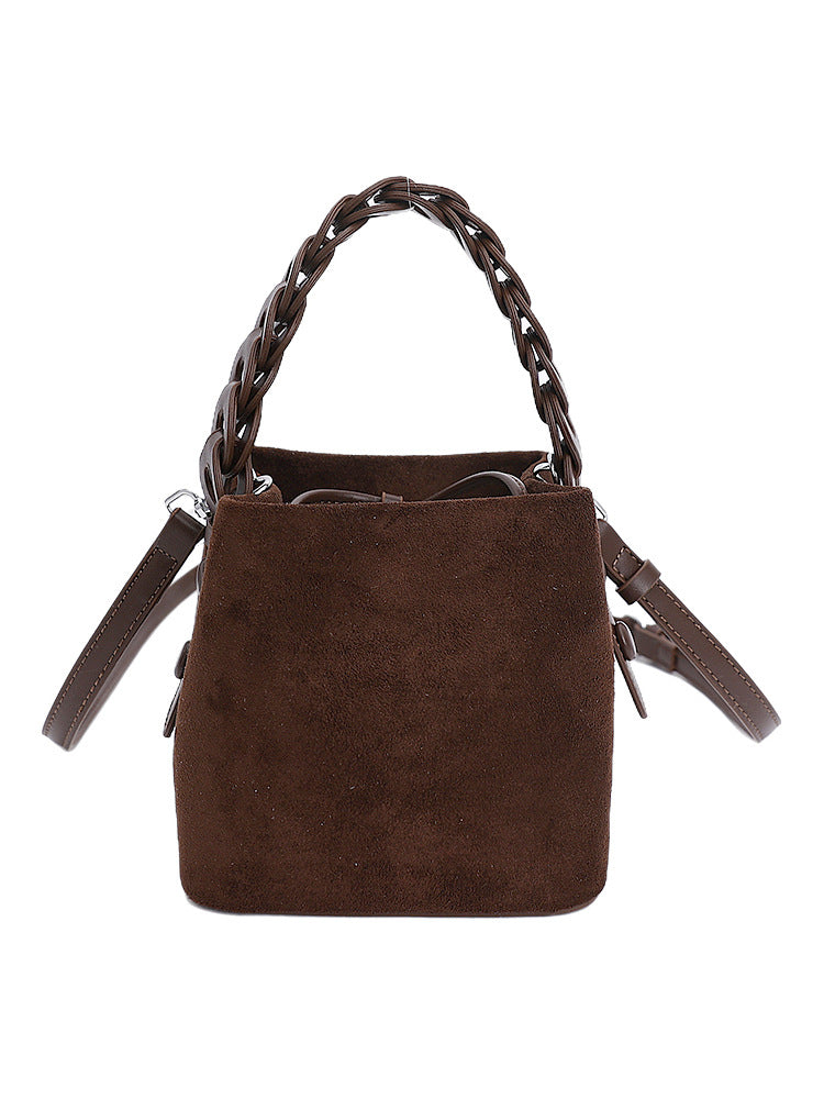 Pretty Women's Retro Brown Exquisite Portable Women's Shoulder Bag