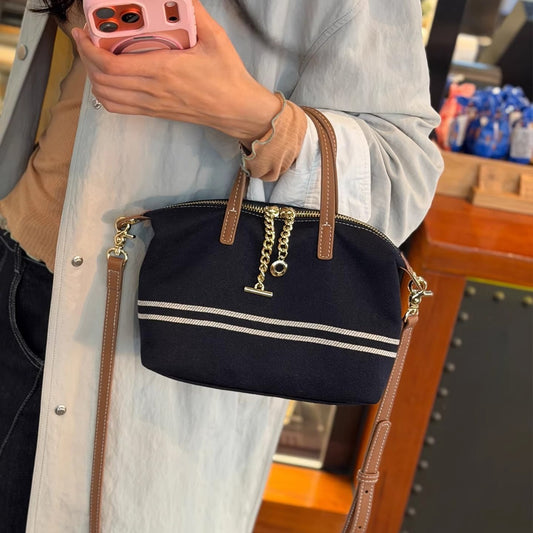 Women's Design Denim For Striped Commuter Fashion Tote Bags