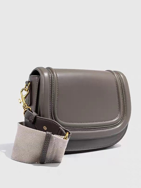 Elegant Fashion Saddle Trendy High-grade Underarm Women's Handbag