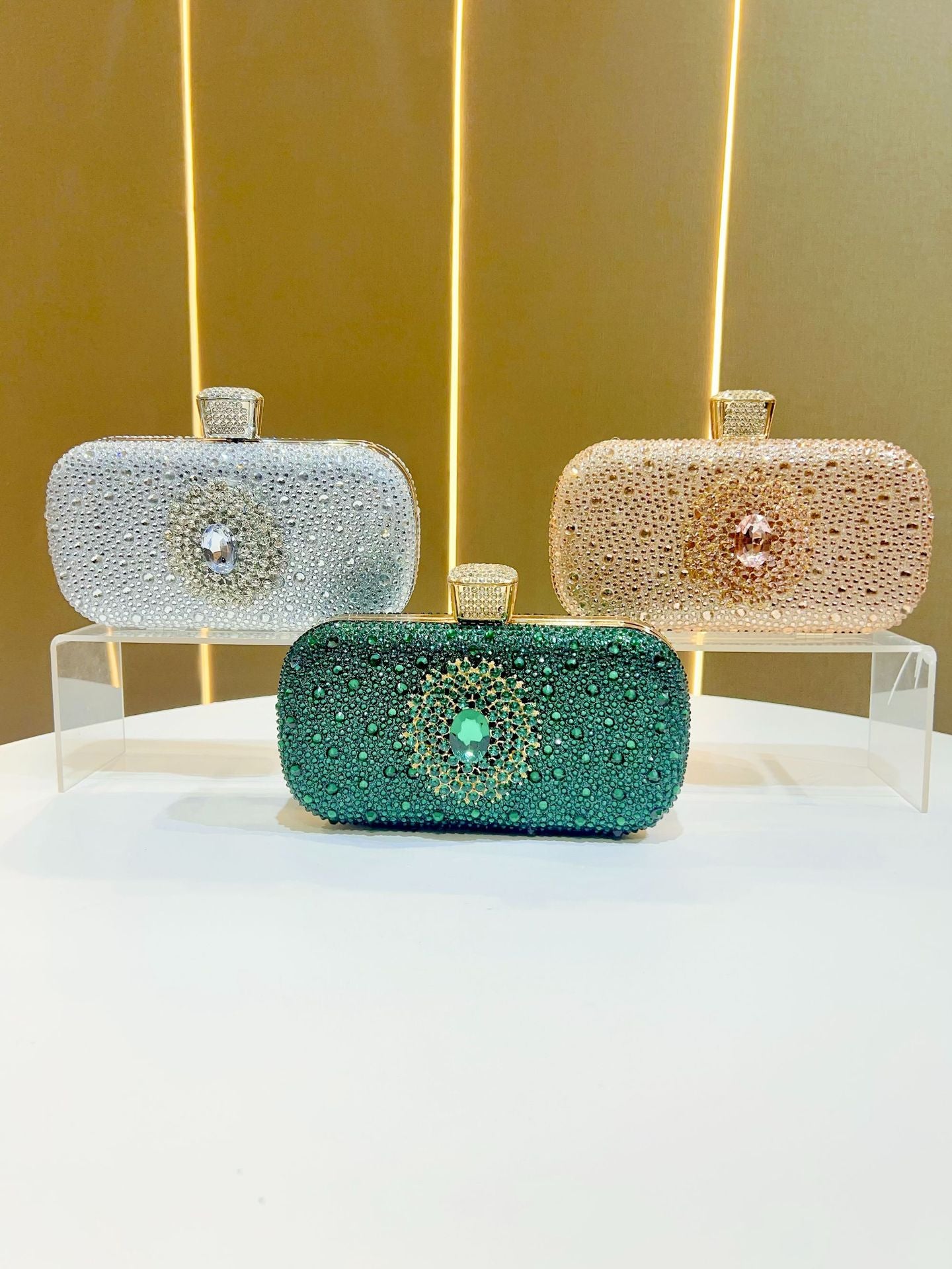 Women's Light Luxury High-grade Dress Full Diamond Dinner Bag