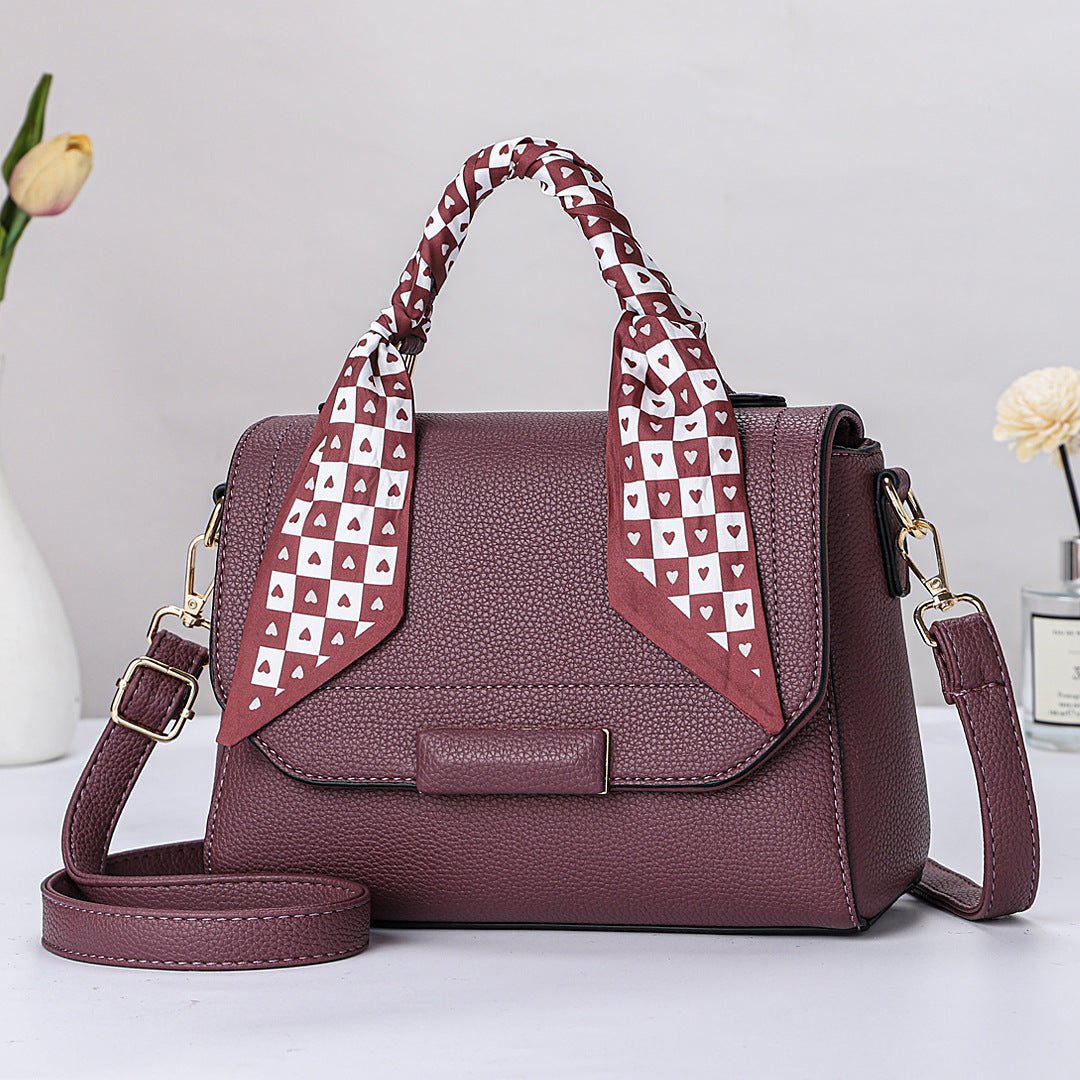 Women's Silk Scarf Portable Retro Large Capacity Temperament Small Square Bags